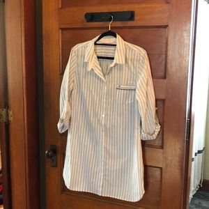 Victoria’s Secret boyfriend striped sleepshirt